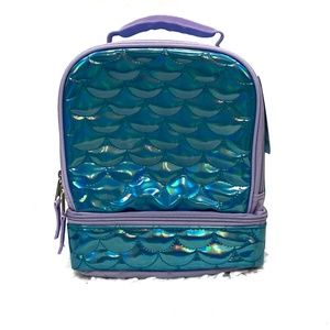 Iridescent Blue Scales Lunch Bag